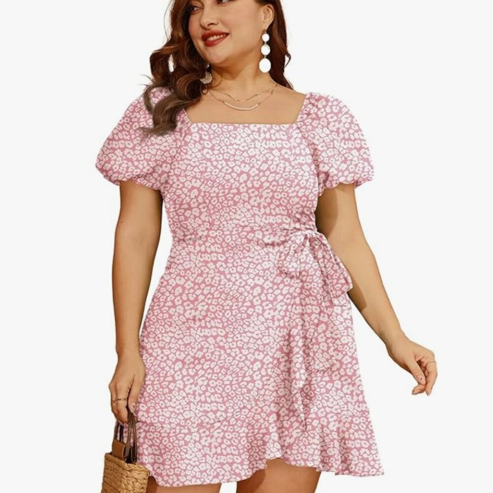 Ladies Summer Tie Waist Dress Size XL